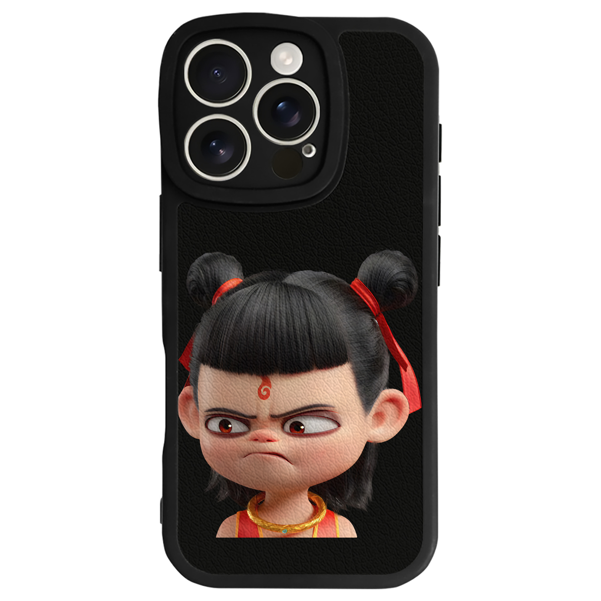 （画像用） Ne Zha 2 ナタ 魔童の大暴れ 【iPhone 16シリーズ対応】シリコンスマホケース（レザー調） 材質：シリコン